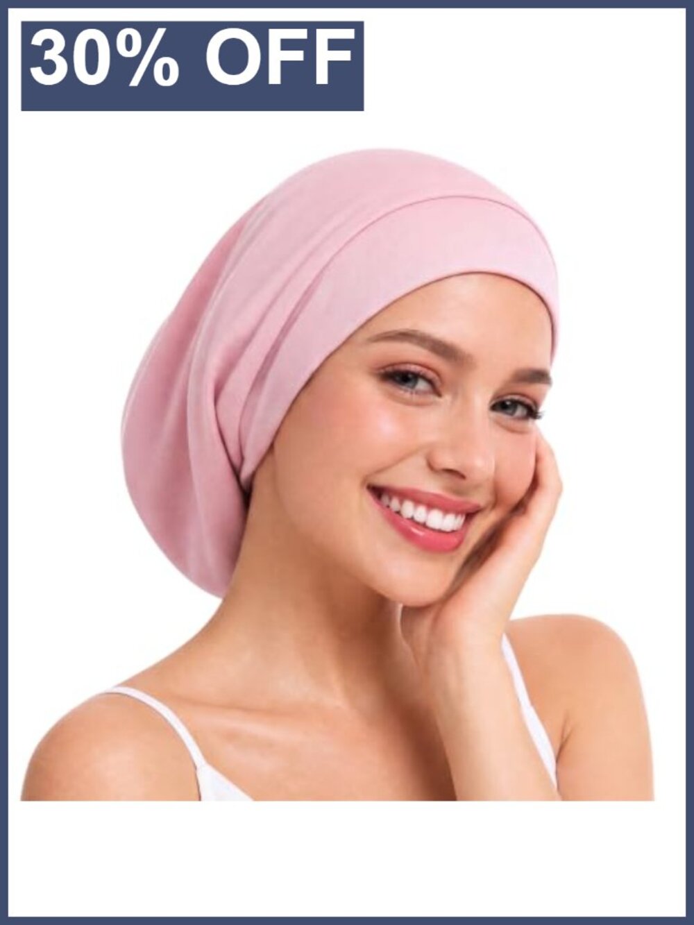 Silk Sleep Bonnet for Women - Adjustable Hair Cap